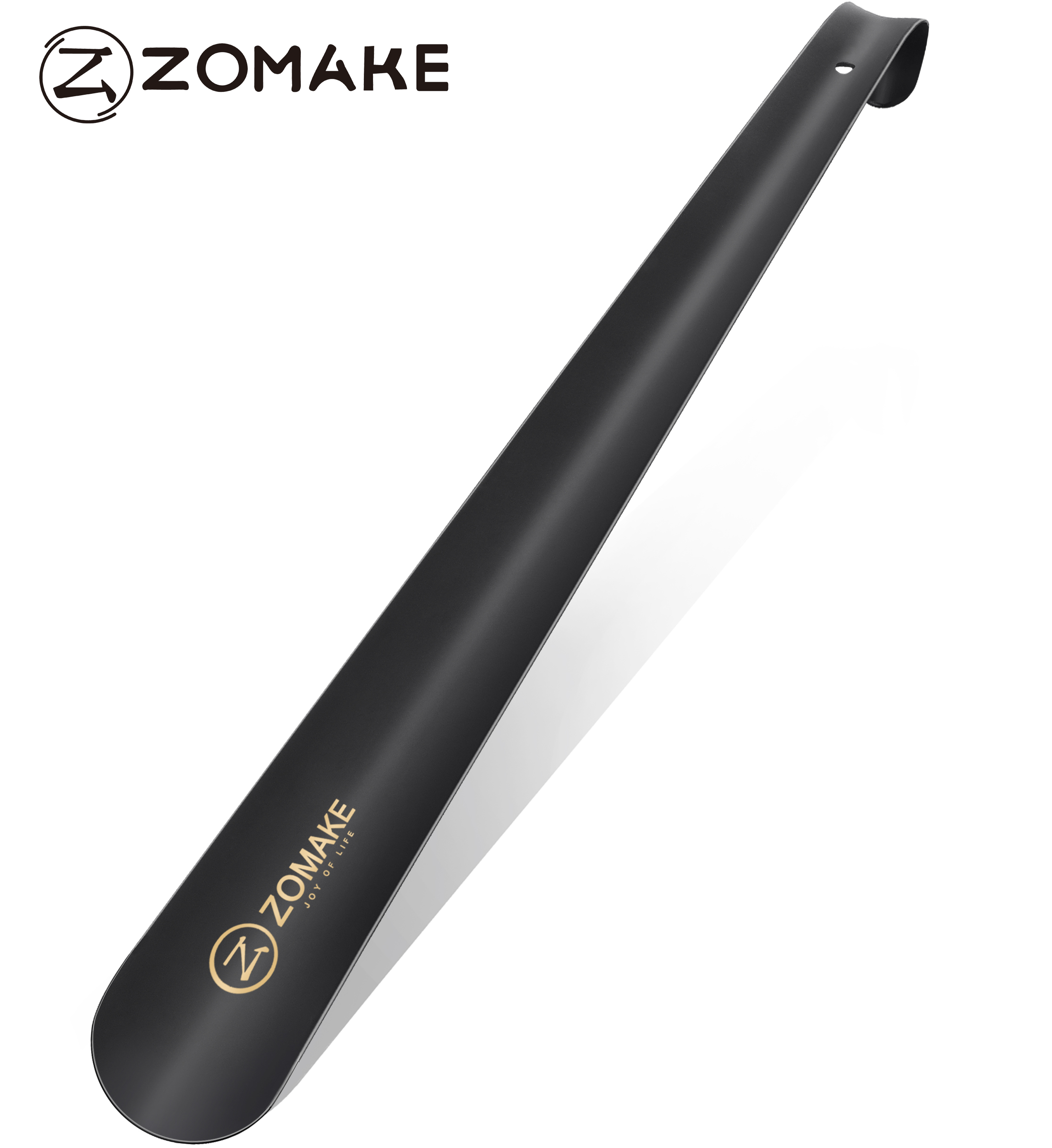 ZOMAKE-calzador de mango largo de Metal, ayudante de calzador de 16,5 "para botas, cuchara elevadora Flexible, herramienta de ayuda profesional, accesorios para zapatos