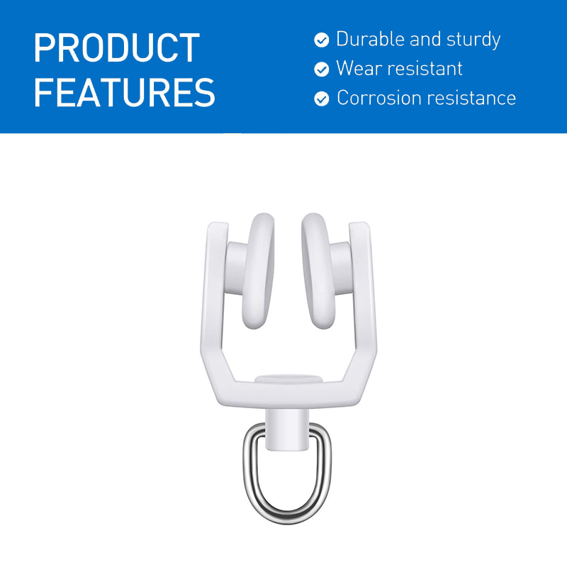 10/20pcs Plastic Flexible Curtain Wheel Rollers Rail Straight Curved Track Hanging Hook Ring Slider Home Hardware Accessories