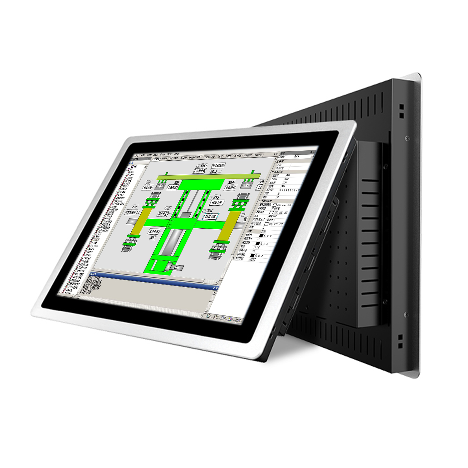 Komputer przemysłowy all-in-one 13,3 15,6 18,5 cala z pojemnościowym ekranem dotykowym, panel PC, WiFi, RS232 COM, dla Win10 Pro, 1366x768