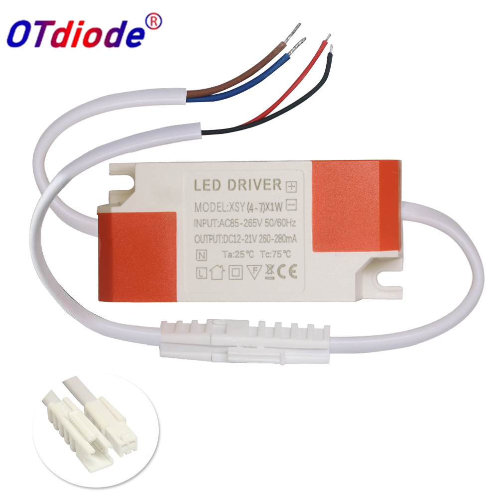 Transformador de controlador LED 3W 5W 7W 12W 18W 20W 25W 36W 300mA fuente de alimentación corriente constante adaptan 12v 24v para luces LED Panel DIY