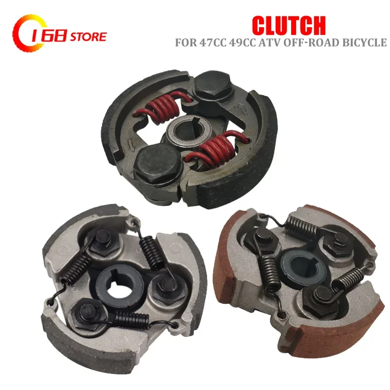 2-Takt 47cc 49cc Komplette Legierung 2/3 Schuhkupplungsbeläge Federn Gas Motorrad Minimoto Pocket Bike Mini Dirt Bike Quad ATV