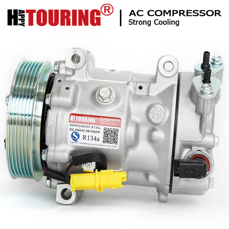 SD7c16 Cond AC sprężarki powietrza dla Peugeot 207 208 308 3008 508 5008 Citroen C3 C4 C5 9800839580 9800840180 9819711680 9822826880