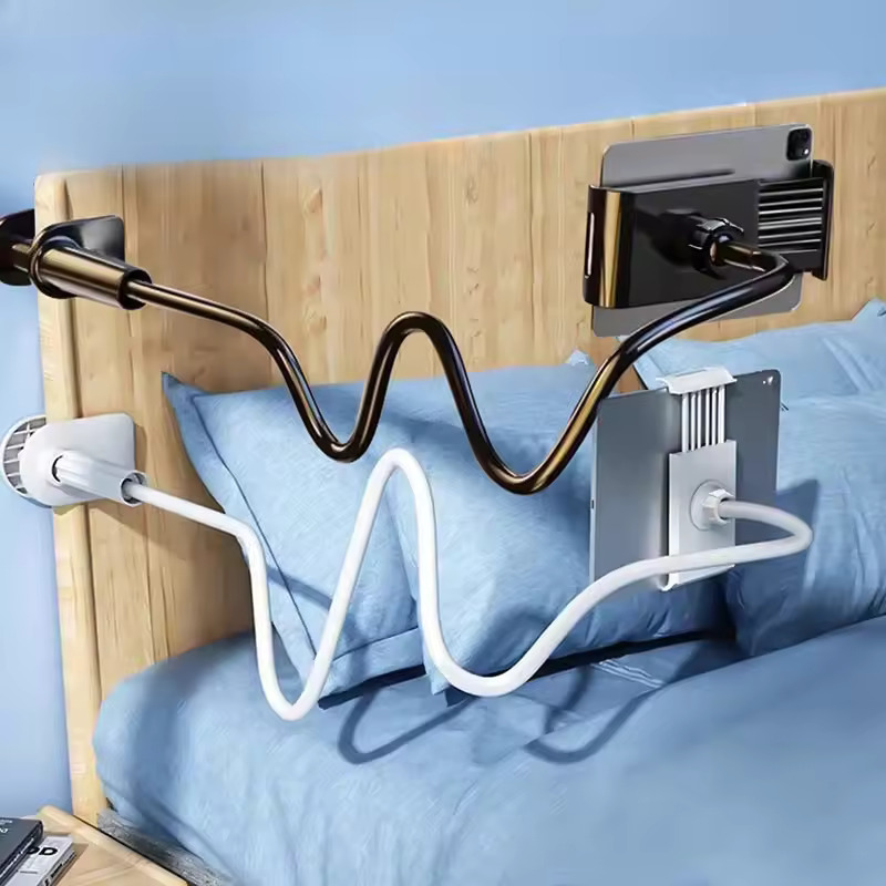 Suporte giratório 360 para celular, cabeceira preguiçosa, ipad, tablet, suporte cantilever de mesa, acessórios de transmissão ao vivo