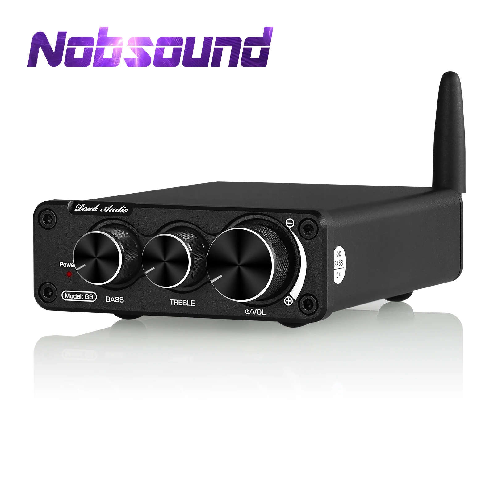 Nobsound Mini Tpa3116 Bluetooth 5.0 Recevier Hifi Digitale Versterker Home Desktop Audio Power Amp Met Treble Bass 50W × 2
