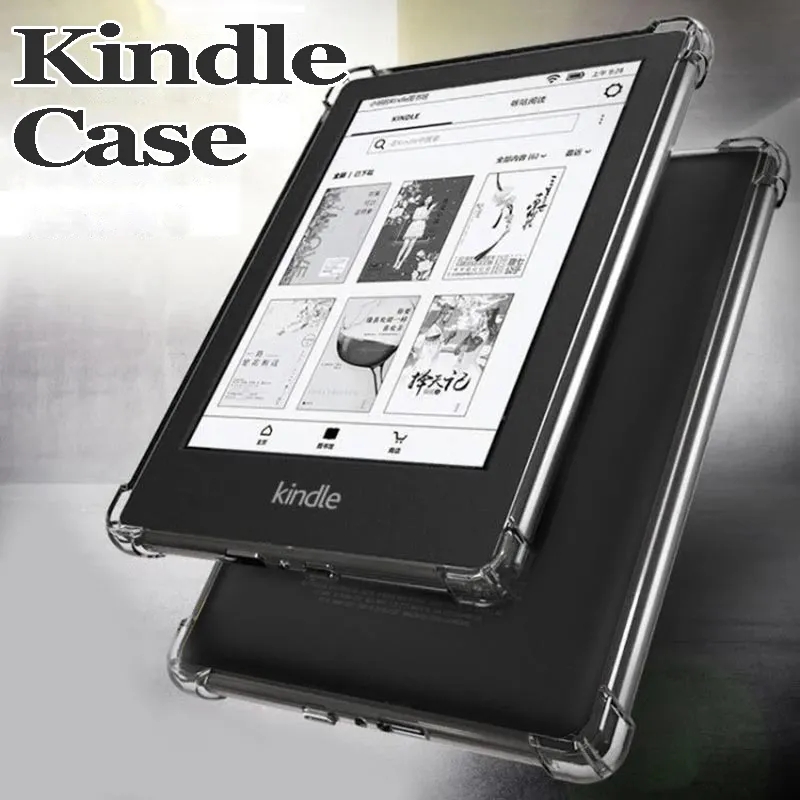 Capa transparente para novo kindle case para kindle paperwhite 11 3 2 1 e21 5th 6th 7th 10th geração 2022 2019 2018 6 Polegada capa