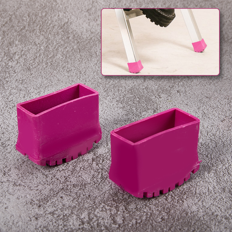 Rose Red Ladder Pés Cover, Leg Protector, Capas de Almofada, Hardwood Step Extension, Cadeira Table Pad, Mobiliário Rubber Caps, 1Pc