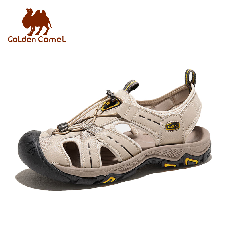 GOLDEN CAMEL sandały damskie lato 2024 Baotou kapcie damskie sandały plażowe buty do brodzenia dla kobiet Outdoor oddychające antypoślizgowe