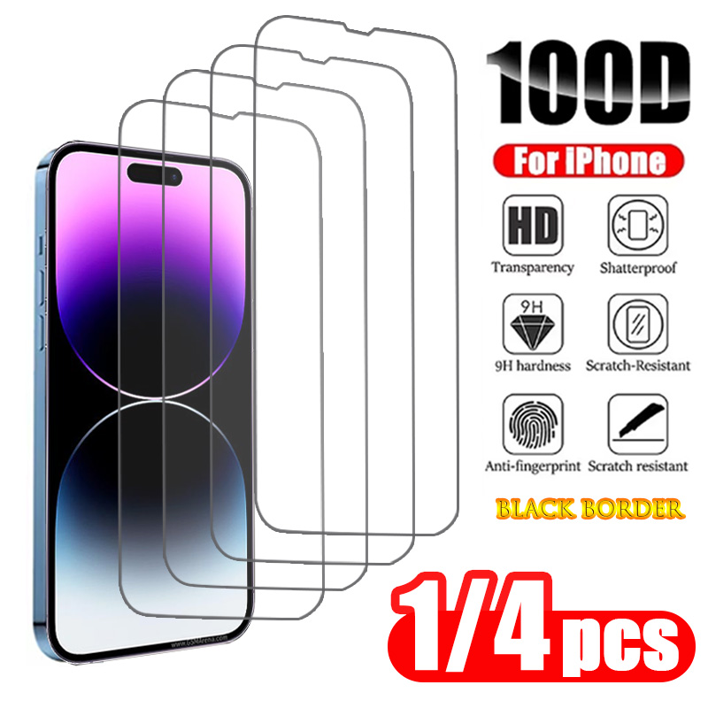 1-4 Pezzi di Vetro Temperato per iPhone 17 16 Pro Max 14 15 Plus 11 12 13 Mini SE 2020 2022, Protezione Schermo per iPhone Air XR X XS Max