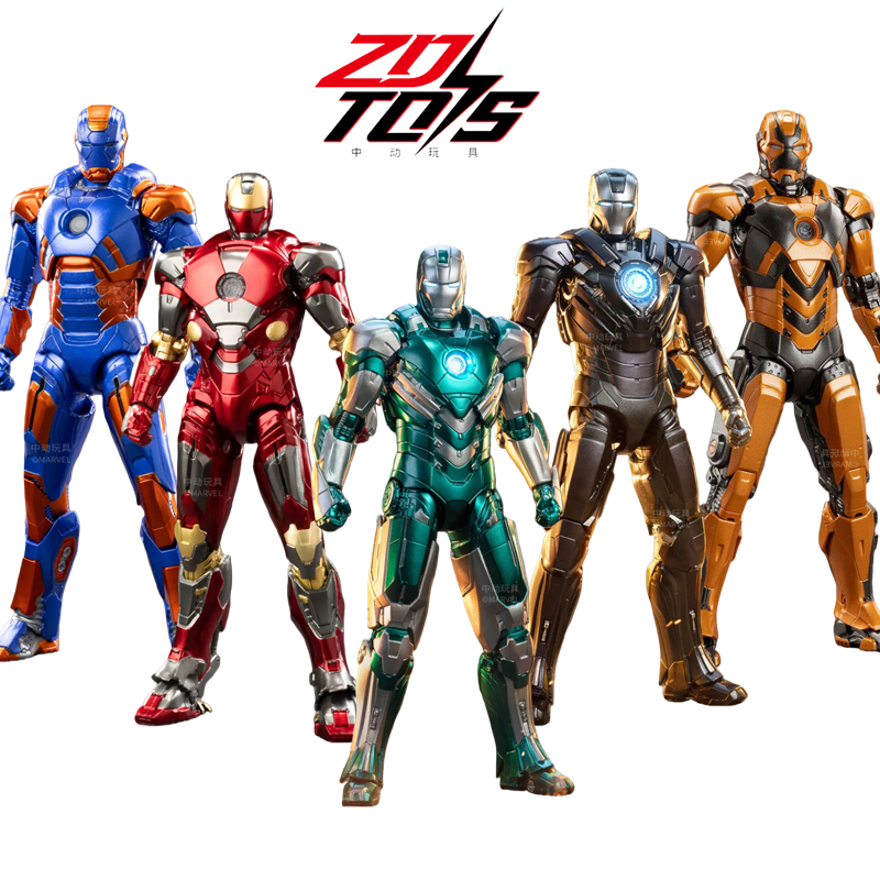 ZD Original Iron Man MK8 MK31 MK32 Piston Romeo MK10 MK19 Tiger 1/10 Rüstung Marvel Legends Avengers Actionfigur Spielzeugmodell Geschenk