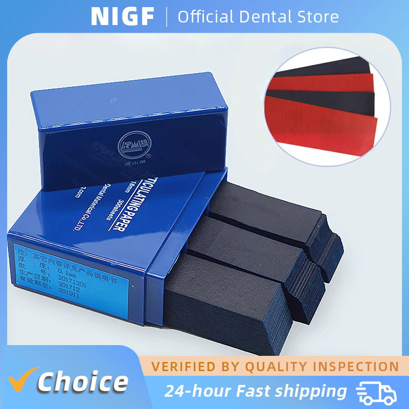 NIGF 300Pcs Okklusive Papier Dental Artikulieren Kieferorthopädische Streifen Papier Zähne Pflege Bleaching Zahnarzt Werkzeuge 55*18m Dropship