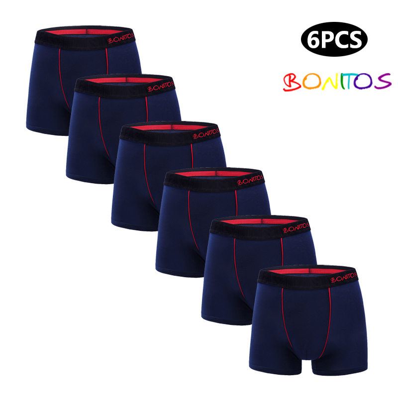 6 uds Boxers de algodón para hombre, marcas de bragas para hombre, ropa interior de regalo, calzoncillos deslizantes para hombre, Boxershorts cuadrados sexis, bañadores para hombre, pantalones cortos