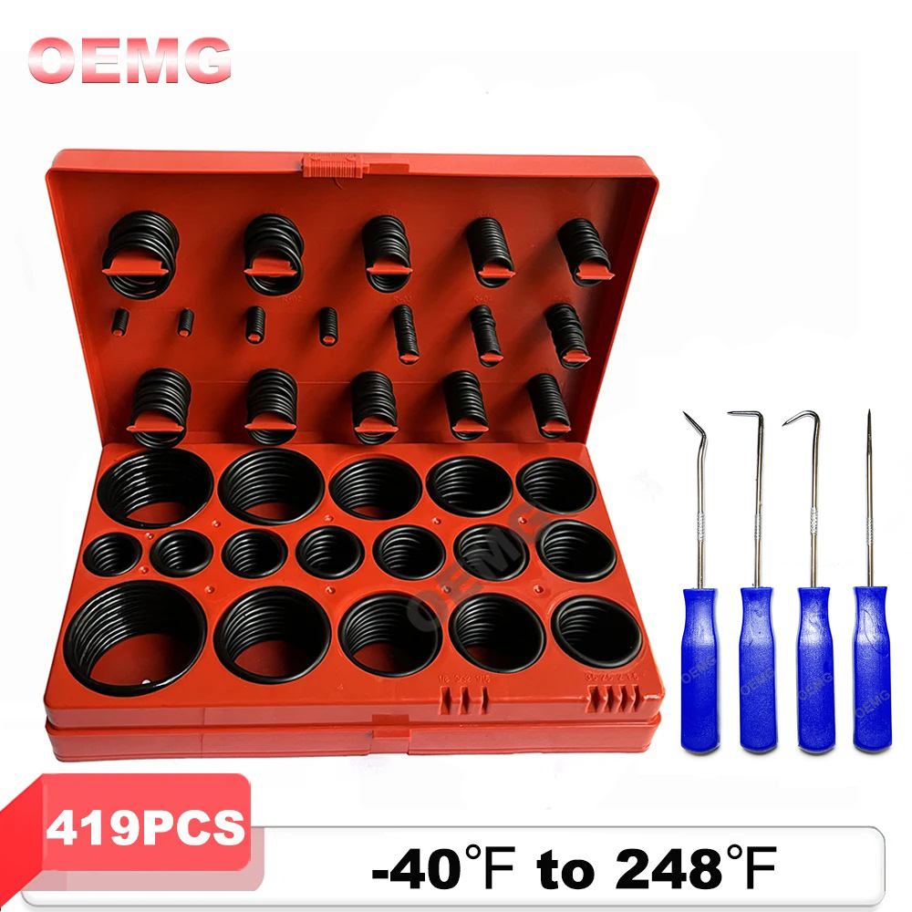 Kit de juntas de sellado de junta tórica NBR, sello de arandela de plomería hidráulica Universal resistente al aceite para reparación de grifería automotriz de plomería de coche