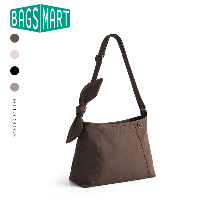 BAGSMART Dames Crossbodytas met grote capaciteit Casual schoudertas Waterdichte reistas Multifunctionele overnachtingsschoudertas