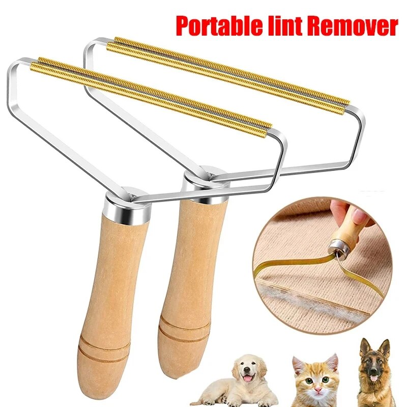 Removedor de pelusas portátil para alfombras, abrigo de lana, ropa, afeitadora Manual, raspador, herramienta de limpieza, cepillo removedor de pelo de mascotas, 1 ud.