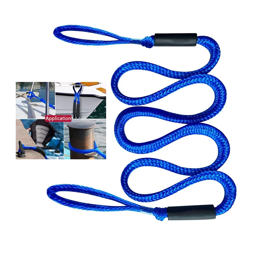 Línea de muelle, cuerdas para barcos, cuerda de amarre, muelle Bungee para bote, Dockline para Kayak, embarcaciones, Jet Ski, pontón, canoa, barco eléctrico
