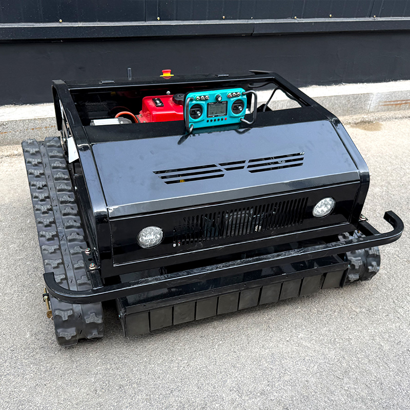 Customized 800mm Factory Cheap Grass Cutter Robot Crawler Remote Control Lawn Mower With Ce Epa Certificate