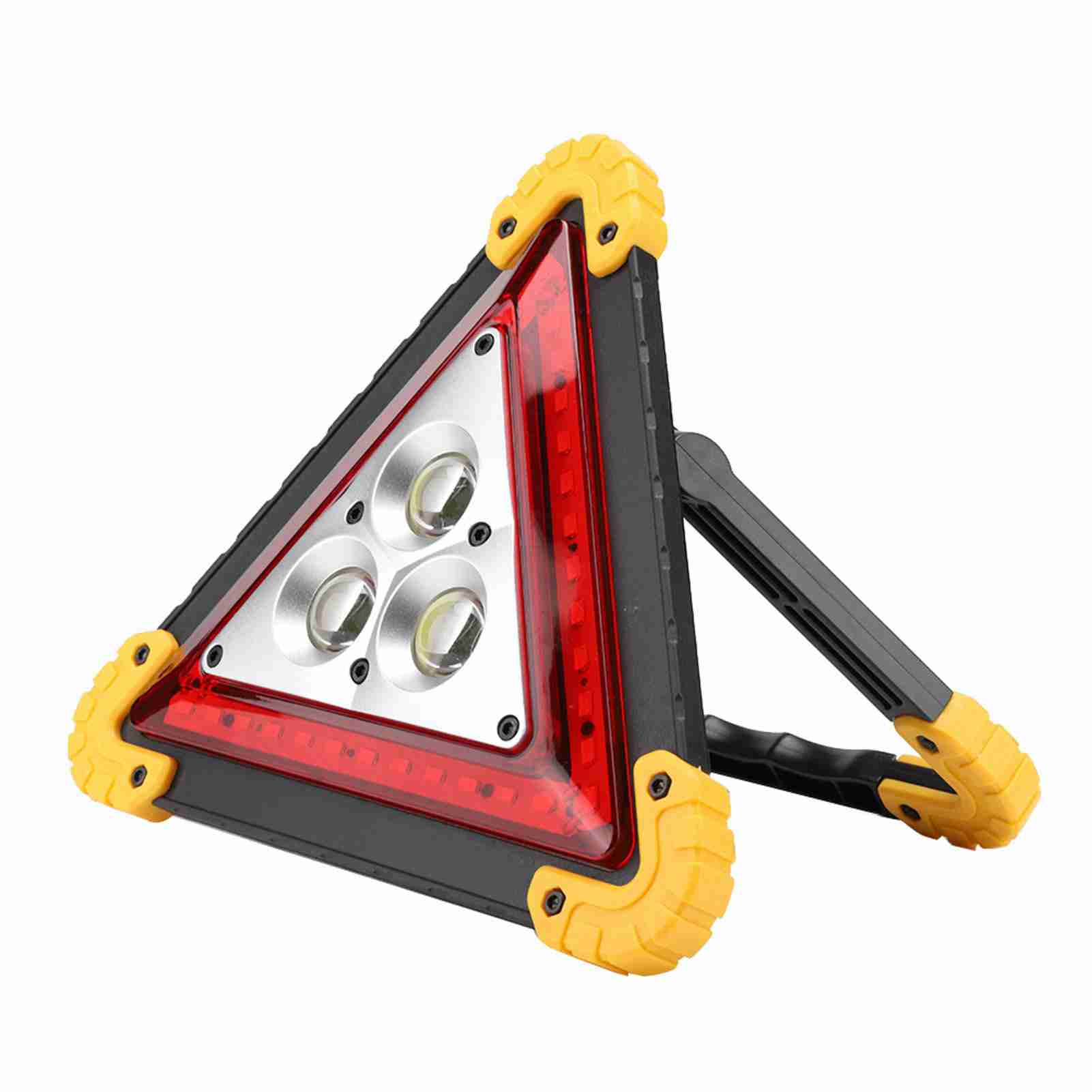 30W Multifunction Car Breakdown Emergency Safety Triangle Stop Sign with Red LED Warning Light LED Triangle Light
