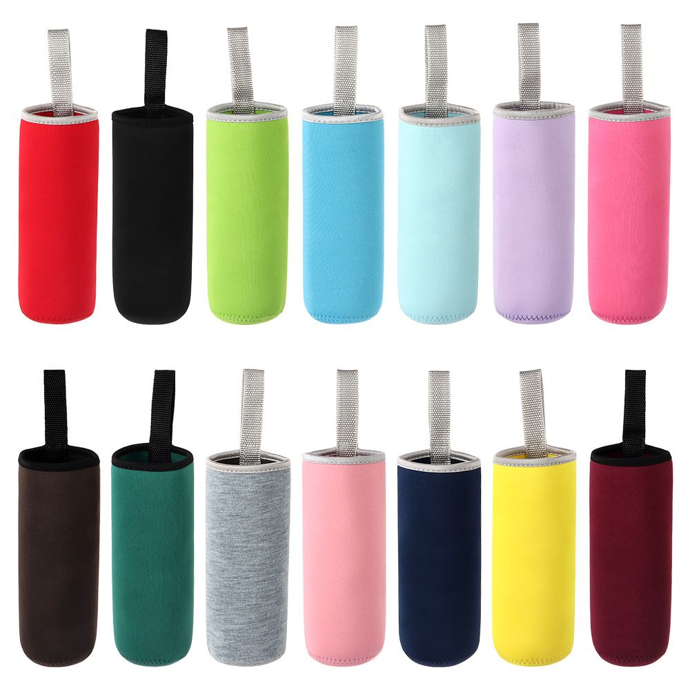 Isolierte Neopren Wasser Flasche Abdeckung Nützlich Pouch Sport Camping Zubehör Tasche Glas Flasche Abdeckung Fall Vakuum Tasse Hülse