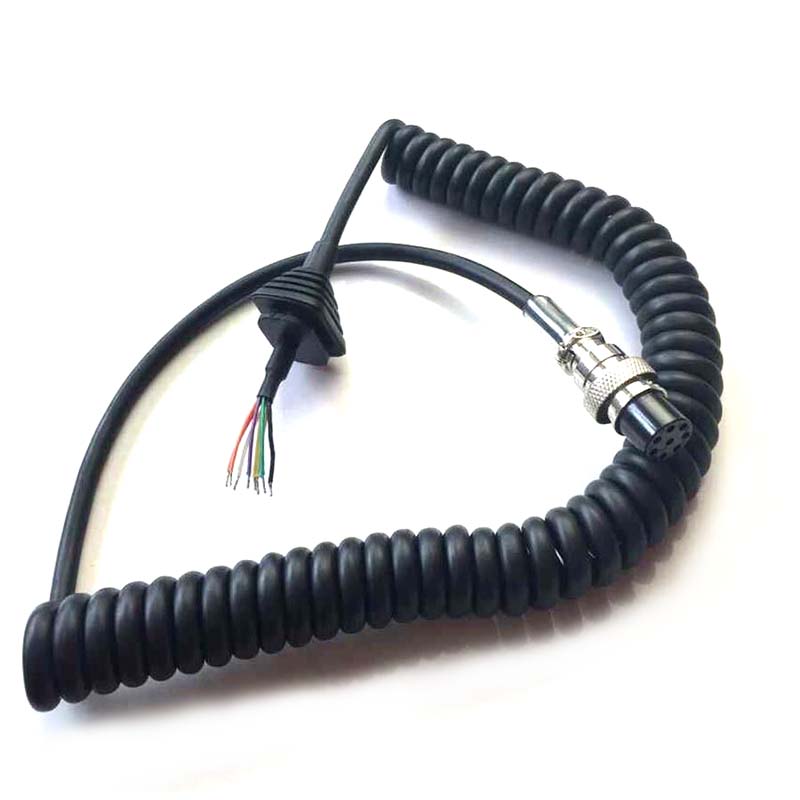 Altavoz de mano de repuesto, Cable de micrófono PTT de 8 pines para Radio Alinco, EMS-57, EMS-53, DR-03T, DR635, DR620, DR435