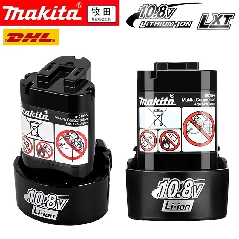 100% original Makita 10.8v battery,rechargeable Replacement 10.8v 12v BL1013 BL1020 BL1030 TD090D DF030D Makita power battery