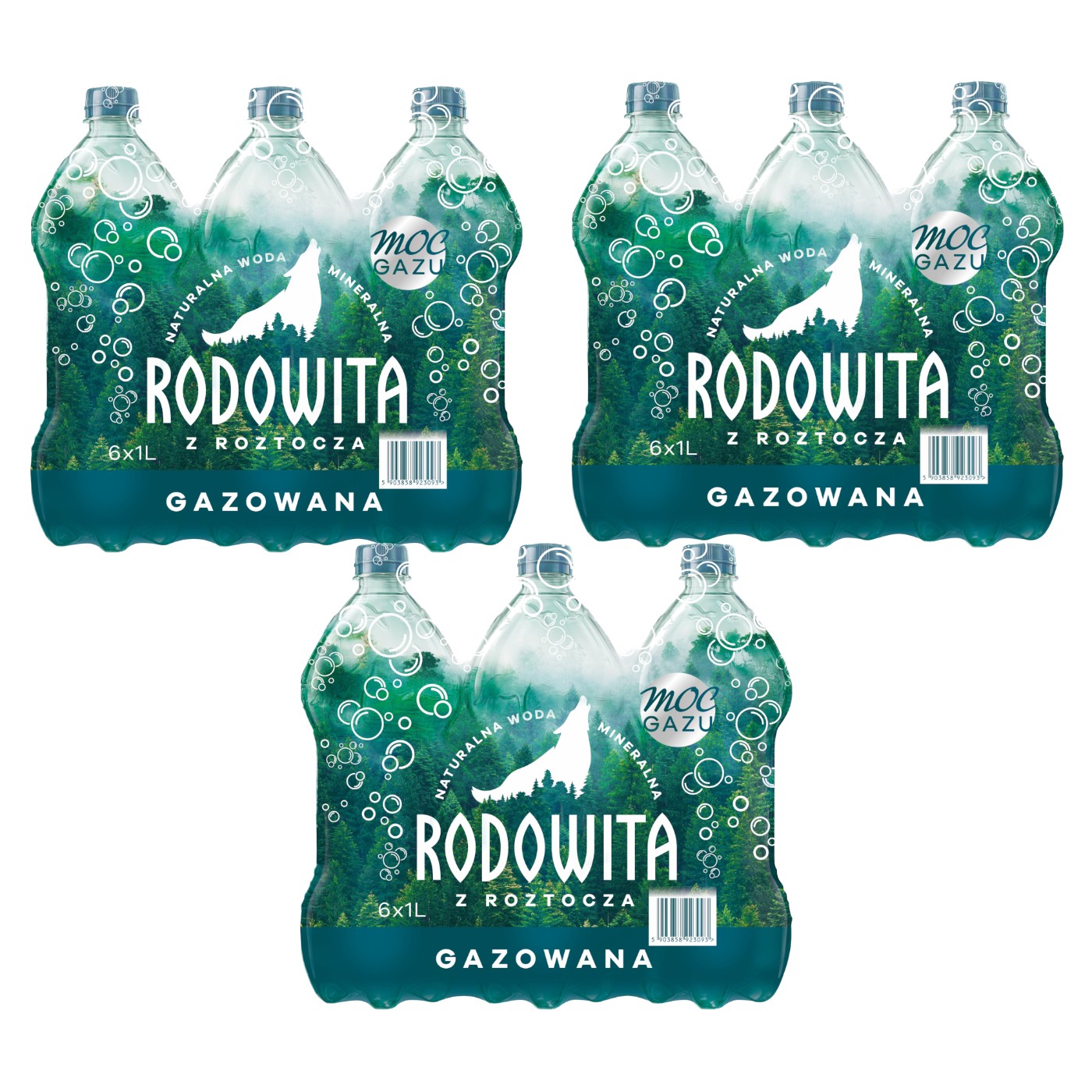 Woda mineralna RODOWITA z Roztocza gazowana 18x 1 l