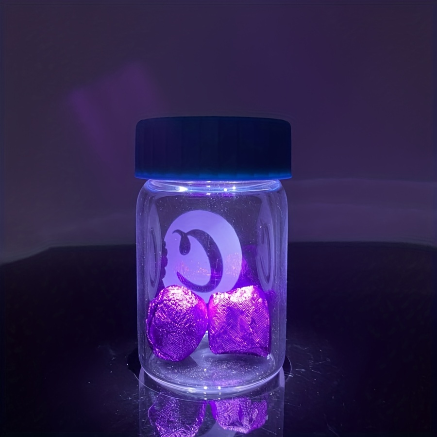 Frasco de vidrio con luz Led, botella de almacenamiento para fumar, contenedor multiusos con aumento apretado al aire, 1 ud.