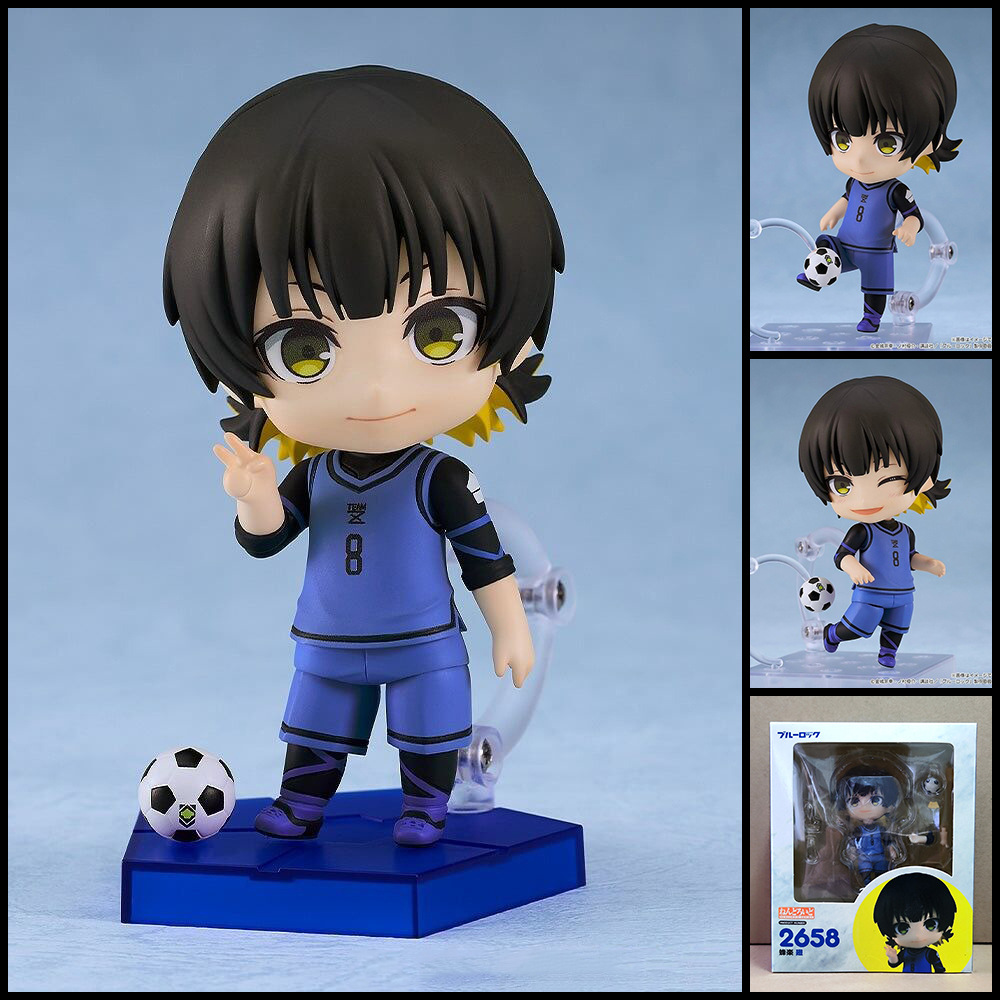Neue Q-Version 2658 #   Bachira Meguru Blue Lock Anime Figuren Sammlerstück Bewegliches Modell Puppenset Spielzeug Desktop-Kollektion Geschenk