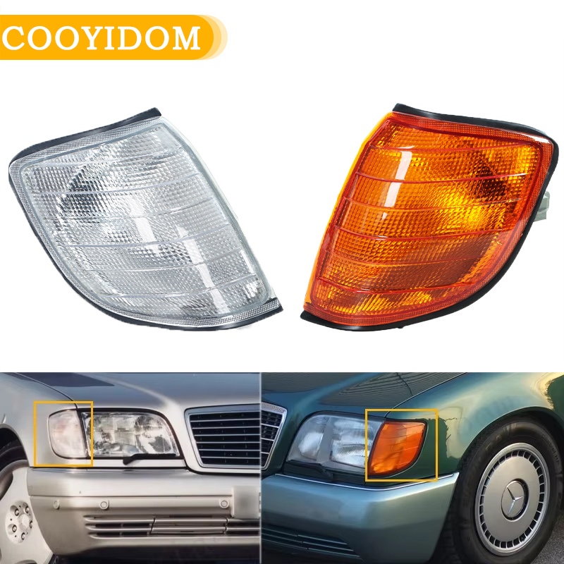 Luz de Canto para Mercedes Benz W140 S-Class S320 S420 S500 S600 1991-1998 1408207461 1408207361 Luzes de Estacionamento e Sinalização de Direção