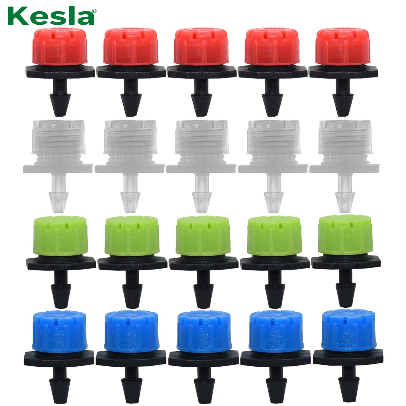 KESLA 30-800X jardin 4/7MM Micro buse réglable système d'irrigation goutte à goutte 1/4 ''arrosage arroseur Anti-colmatage émetteur goutteur