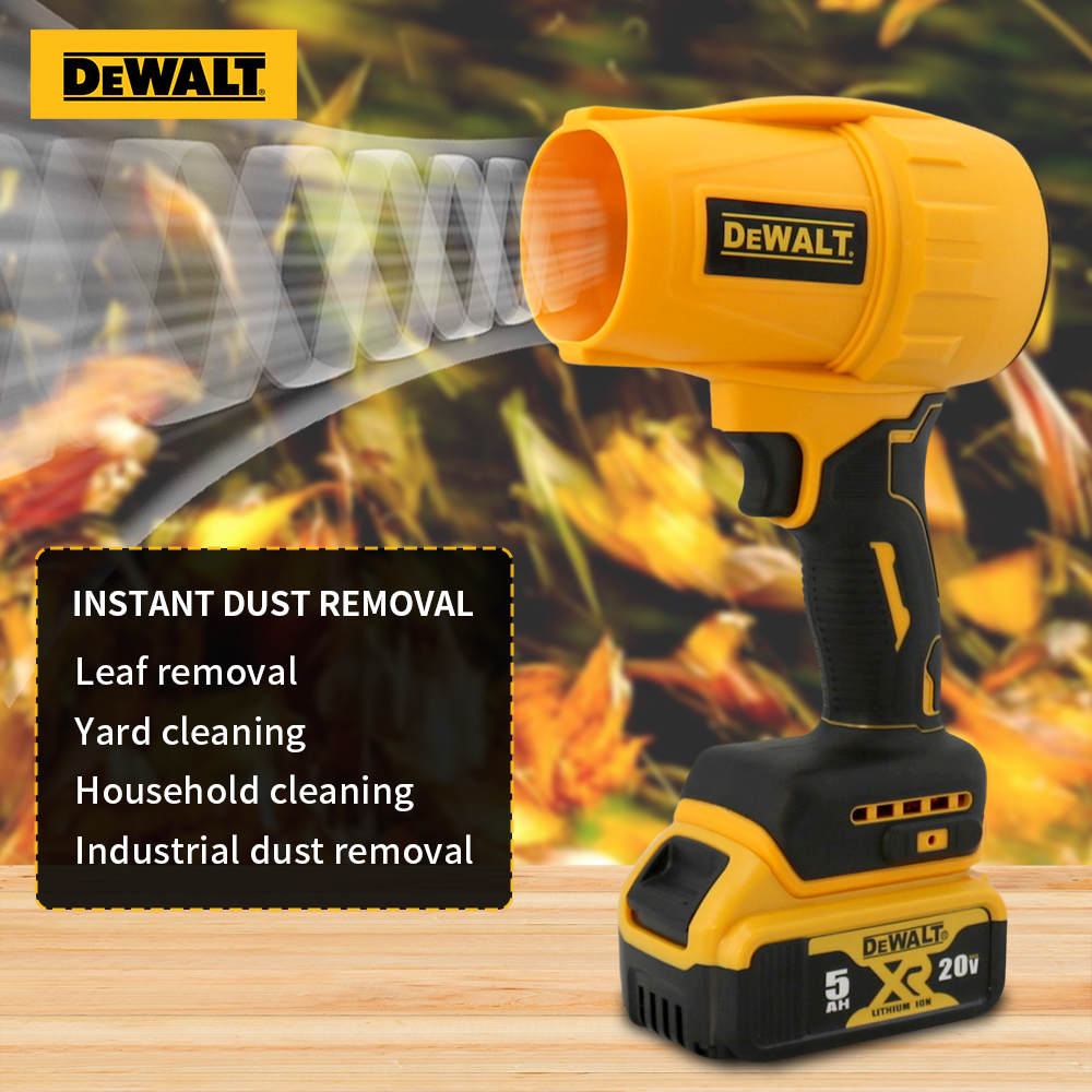 DEWALT Electric Turbo Blower  Battery Brushless High Power   Stepless Speed Dust Blowing And Snow Plowing Leaf Cordless Tools