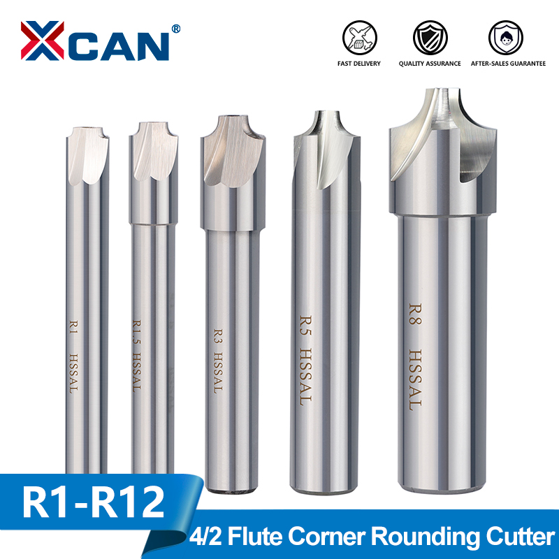 XCAN เครื่องตัดปัดเศษเข้ามุม R1.0-R12ตัดมุม R มุม R มุมโรงสีเราเตอร์กัด CNC รัศมีการปัดเศษเครื่องมือบด