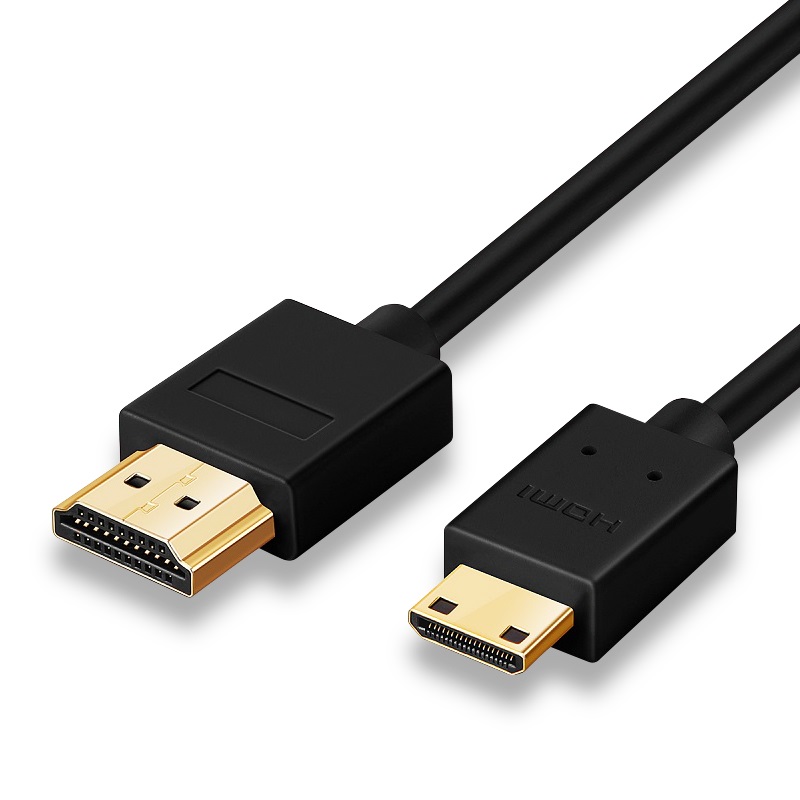 มินิ HDMI (2 ชิ้น) สายเคเบิลที่รองรับมินิ HDMI ความเร็วสูง 1 ม. 1.5 ม. 2 ม. 3 ม. 5 ม. 4K 3D 1080P สำหรับกล้อง จอภาพ โปรเจคเตอร์ โน้ตบุ๊ก ทีวี
