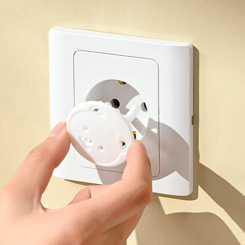 10 pçs urso tomada de energia da ue tomada elétrica do bebê crianças guarda segurança proteção anti choque elétrico plugues protetor capa