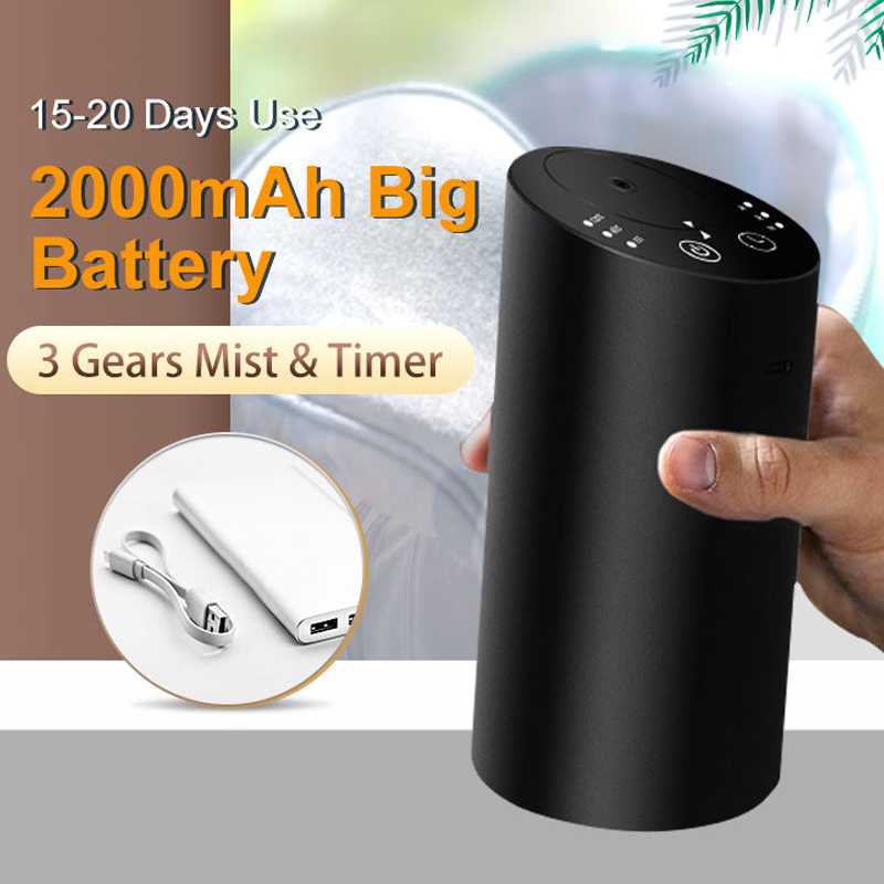 Diffusore di Aromi per Auto, Diffusore di Oli Essenziali Portatile Ricaricabile, Diffusore Elettrico di Fragranze per Casa e Camera da Letto