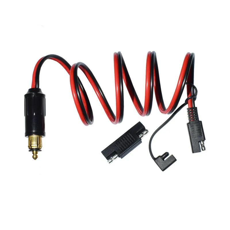 14AWG 90 ซม.DIN Hella Powerlet ปลั๊ก SAE อะแดปเตอร์สําหรับรถจักรยานยนต์ BMW พร้อม SAE ขั้วย้อนกลับอะแดปเตอร์ตัวเชื่อมต่อ