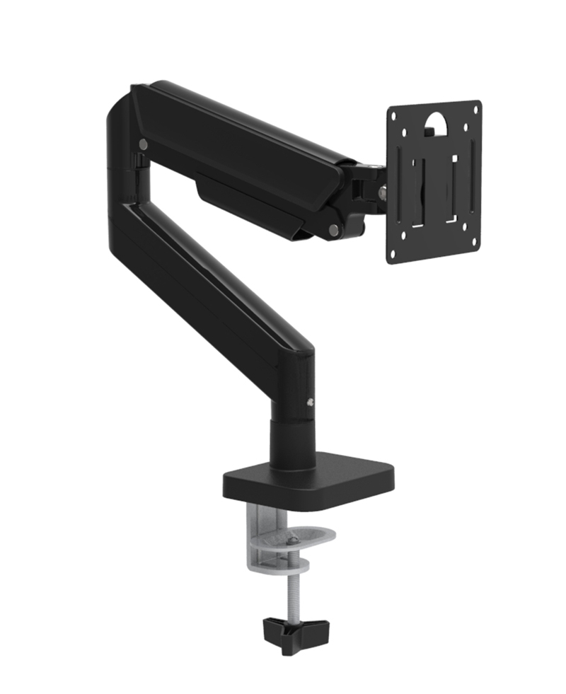 Hyvarwey GC08-12 Braket Dudukan Monitor Desktop untuk Layar LCD 13 Hingga 27 Inci, Dapat Diputar, Dapat Disesuaikan Kemiringannya, Penyangga Meja Monitor G12
