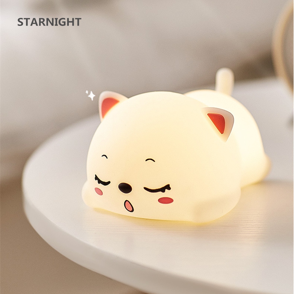Cát Đèn Ngủ LED Cảm Ứng Cảm Biến Điều Khiển Từ Xa Nhiều Màu Sắc Silicone USB Sạc Dự Phòng Ngủ Đèn Ngủ Cho Trẻ Em Quà Tặng Bé Gái