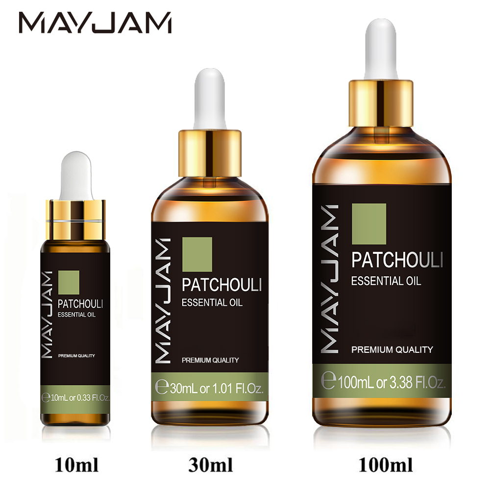 Huile essentielle de patchouli, 10ml, 30ml, 100ml, huiles essentielles végétales naturelles pures, diffuseur de pulvérisation personnel fait maison, huile aromatique