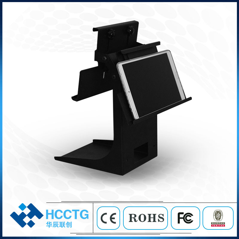 Двухсторонняя регулируемая подставка для iPad POS, цельная конструкция экономит пространство