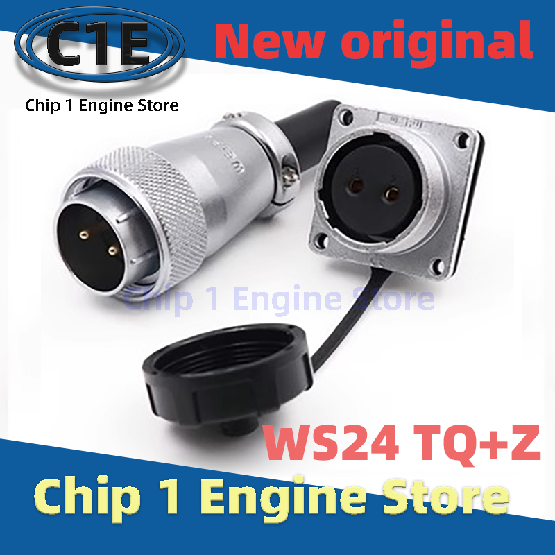 For WEIPU WS24 connector aviation plug TQ+Z 2 3 4 9 10 12 19 pin male and female industrial connectors are not waterproof