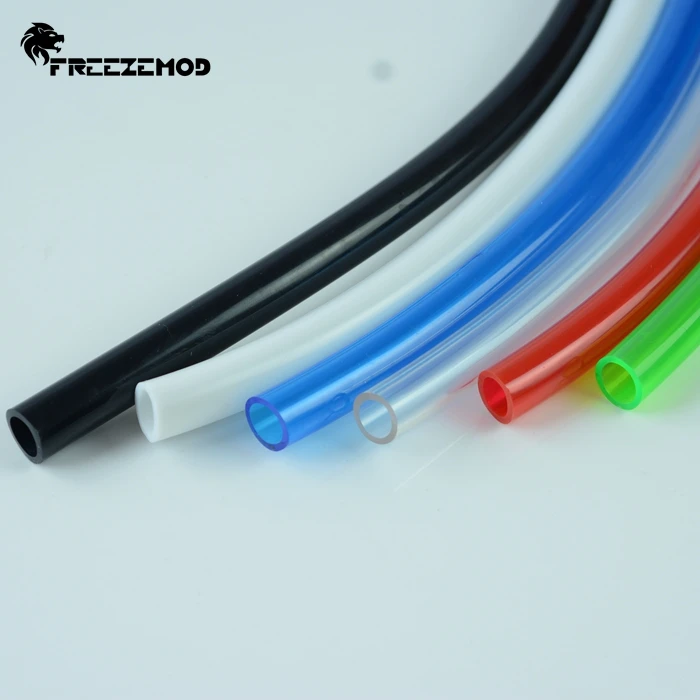 Freezemod 1 Meter PVC Waterkoelslang Zachte Buis 3/8' ID X 1/2' OD 9.5x12.7mm 10x16mm Blauw Zwart Rood Wit Transparant