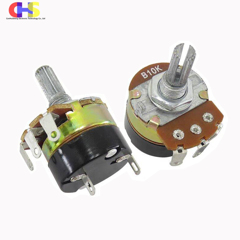 1 Piezas WH138-1 Potenciómetro de regulación de velocidad con interruptor 5K 10K 20K 50K 100K 200K 250K 500K 1M WH138
