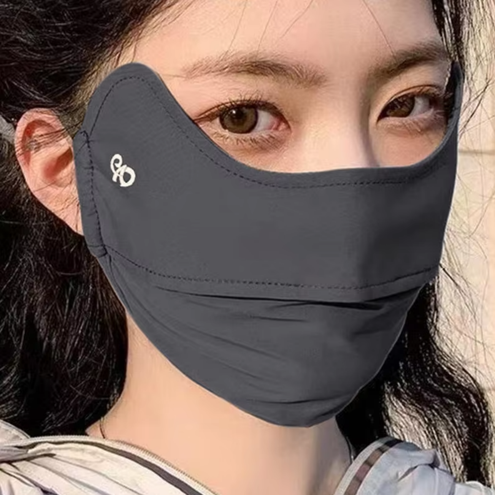 2026 Nuevo Pañuelo Fino Protector Solar para Rostro, Mascarilla de Seda Helada, Velo de Verano, Protección Ocular, Gini Golf