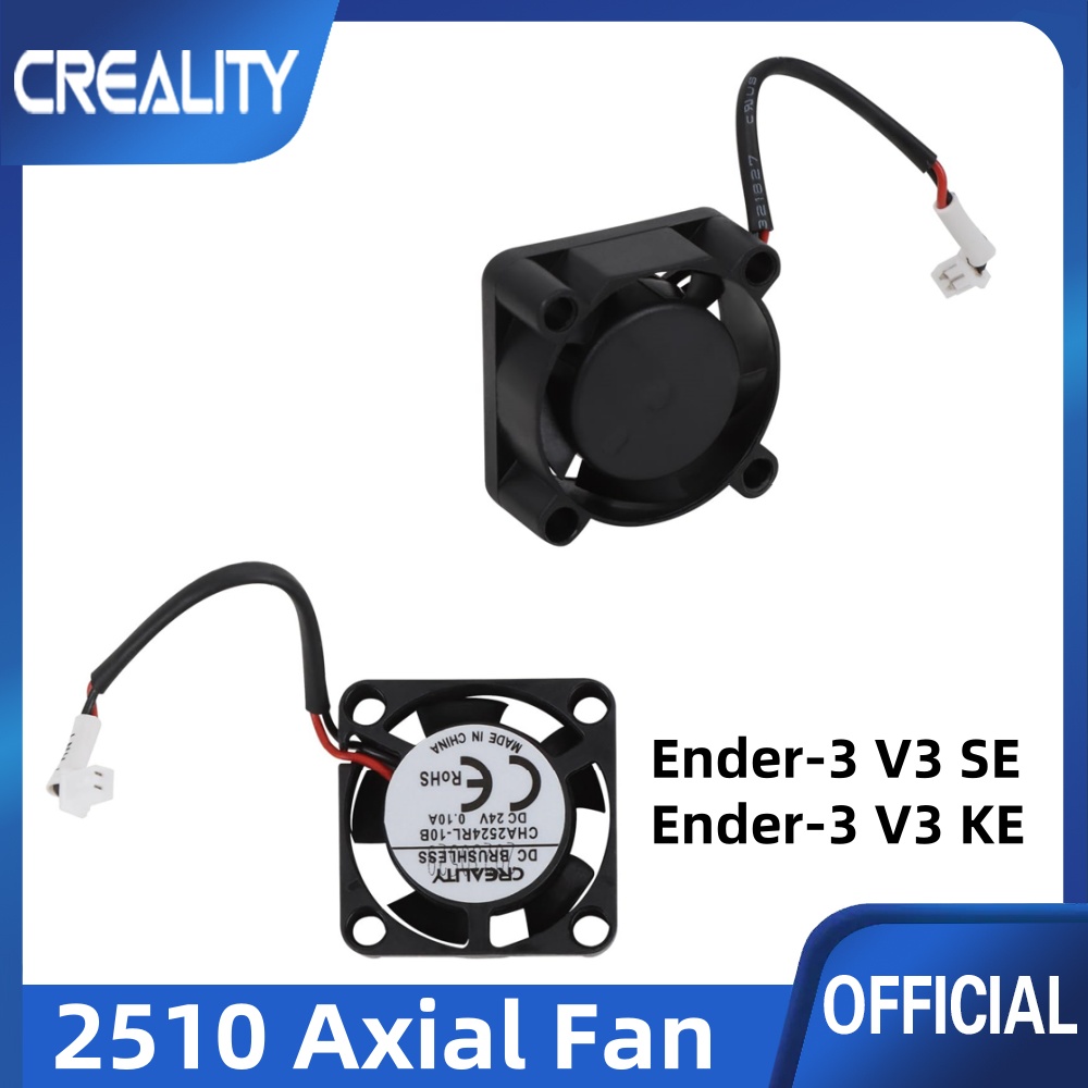 Creality Originele Ender-3 V3 SE Fan 24v Set, 2510 Axiale ventilator voor 3D-printer Ender-3 V3 SE/KE