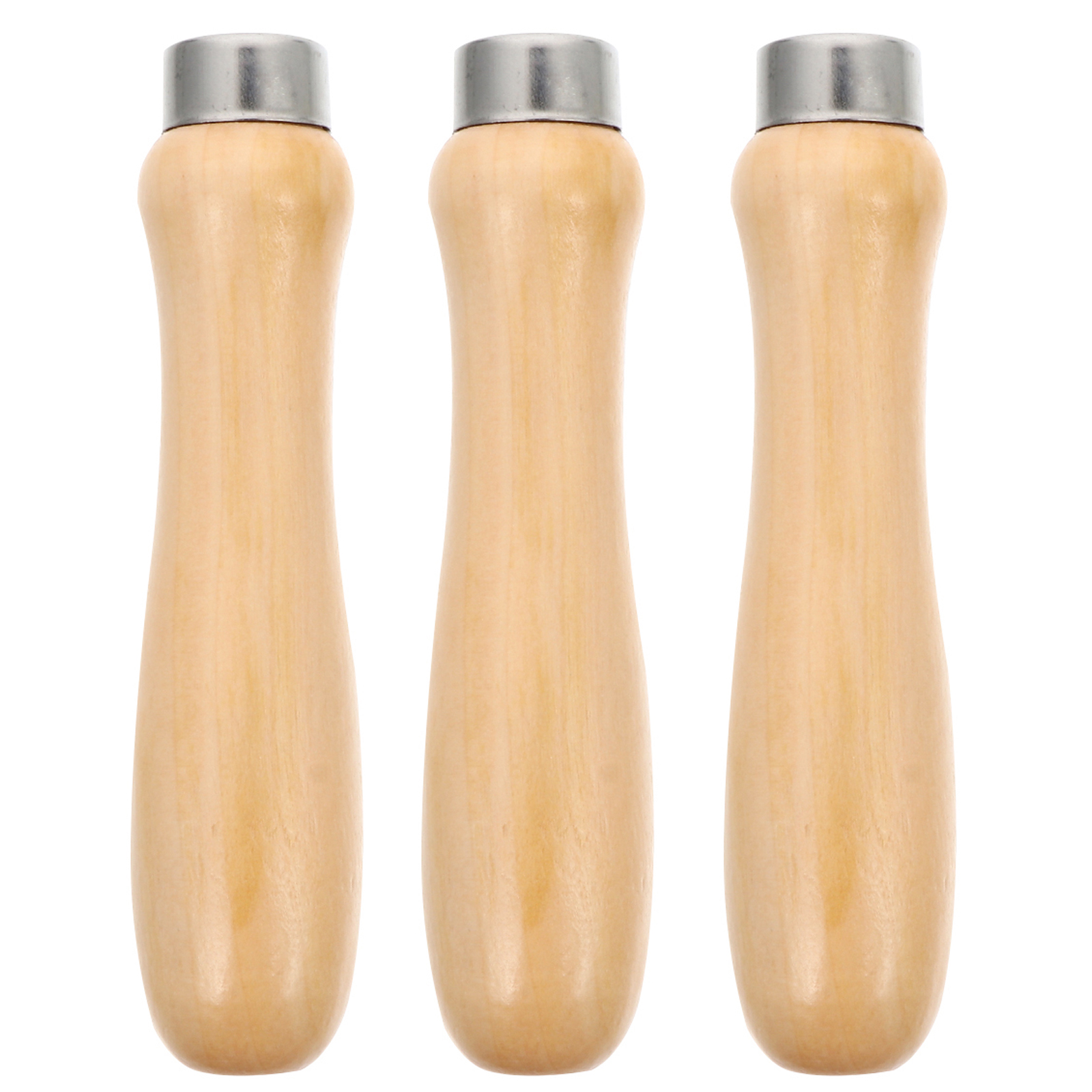 3 Stück/6 Stück Holzgriffe für langlebige Naturholzfeilen, robust, leicht, komfortabler Griff, rutschfester Raspelgriff, Feilengriff