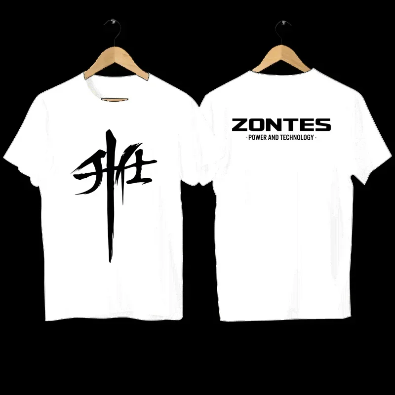 2026 Voor Zontes G1 125 ZT125 G1 ZT125U ZT 125 U ZX Nieuw Gekamd Korte Mouw T-shirt Heren Dames Ronde Hals Geprint Logo T-shirt
