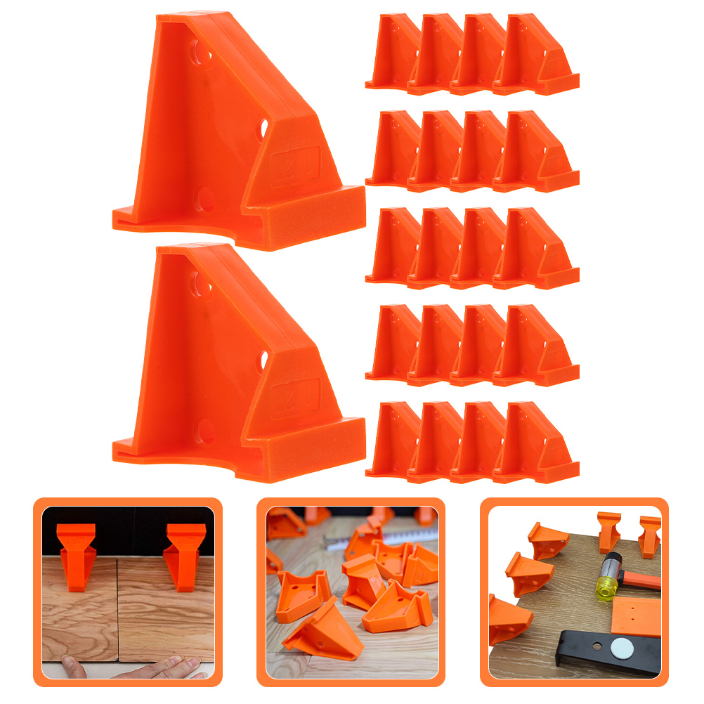 30 Uds espaciadores de suelo cuñas de instalación de plástico para kit de reparación de suelo de tablones de vinilo laminado herramientas de suelo Hardware de construcción