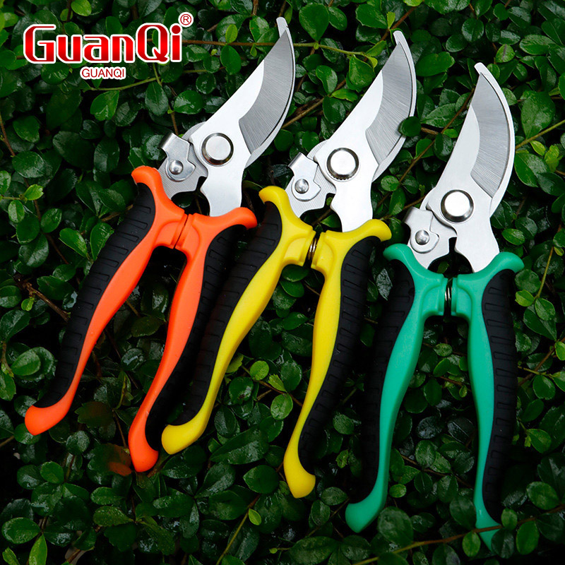 Tijeras de jardinería con mango ergonómico con cuchillas afiladas, tijeras de podar duraderas para cosechar flores y frutas, herramienta para ahorrar trabajo