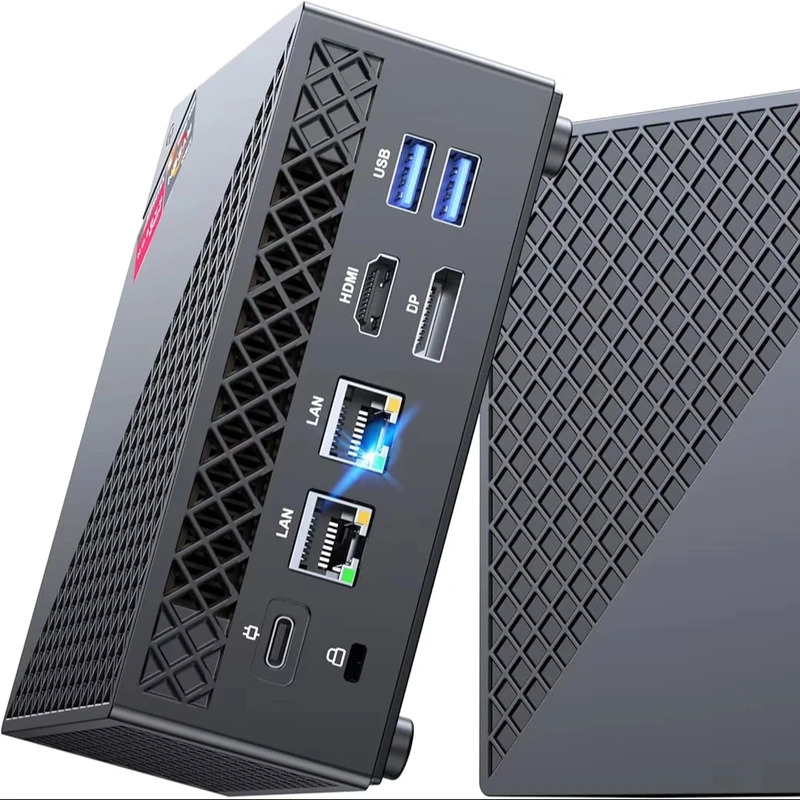 ミニPC AMD Ryzen 5 5500U ミニタワーPC 16GB DDR4 512GB M.2 2280 NVME SSD ミニデスクトップパソコン デュアルイーサネット HDMI/Type-C/Wifi5