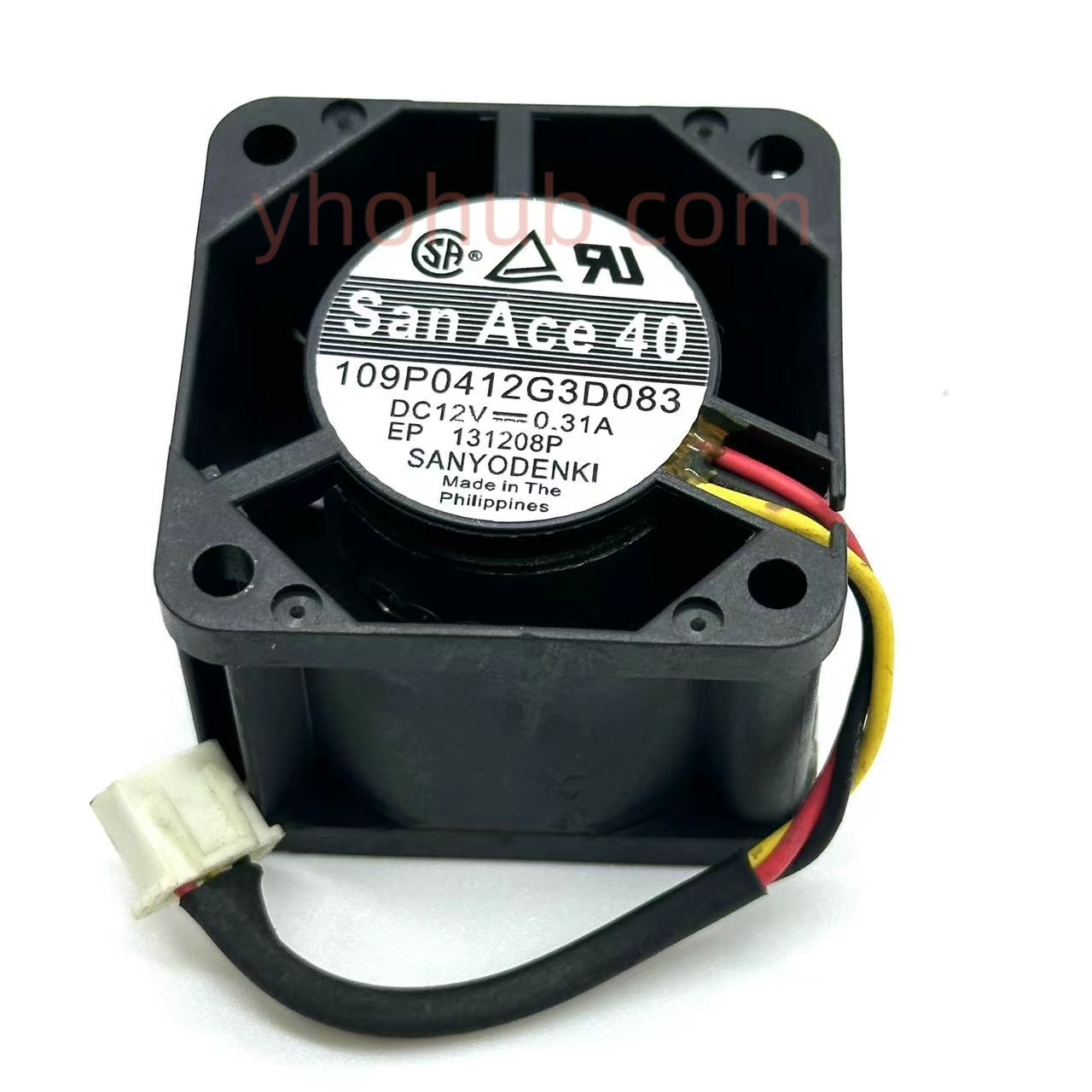 Sanyo Denki 109P0412G3D083 Dc 12V 0.31A 40X40X28Mm 3-Draad Server Koelventilator